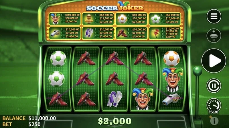 Soccer Joker – laiminti kombinacija ant būgnų